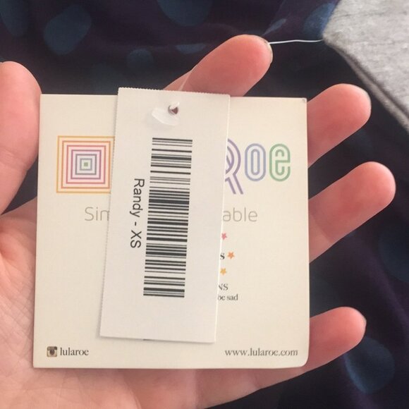 XS LuLaRoe Randy Tee DD11 1372 - Picture 4 of 5